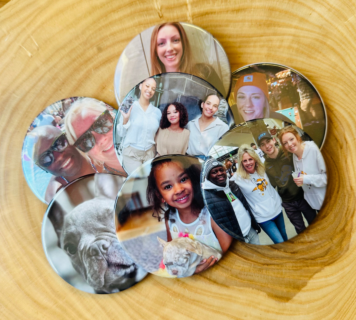 Round 3.5" Custom Photo Magnets